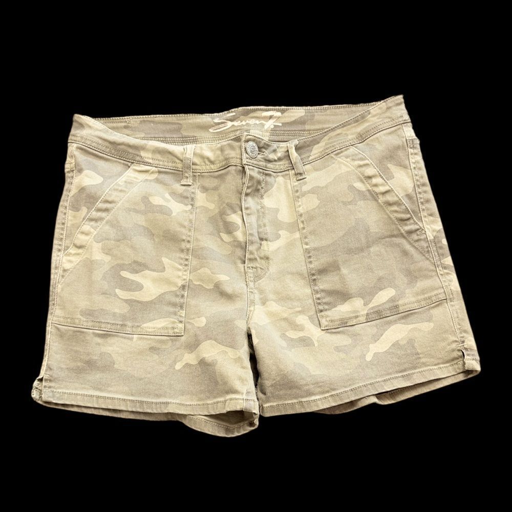 Seven Camo Utility Green Shorts